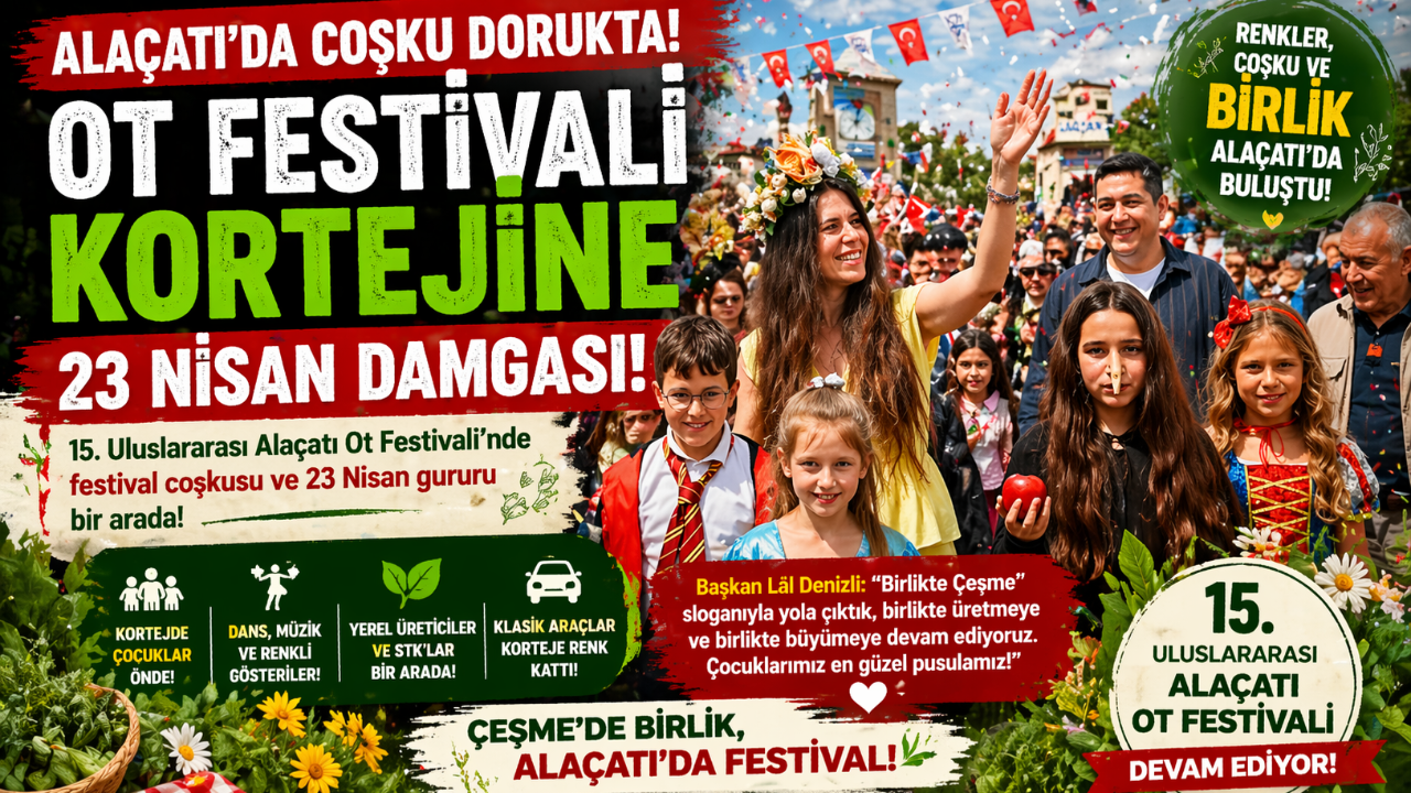 Alaçatı sokaklarında bayram havası!