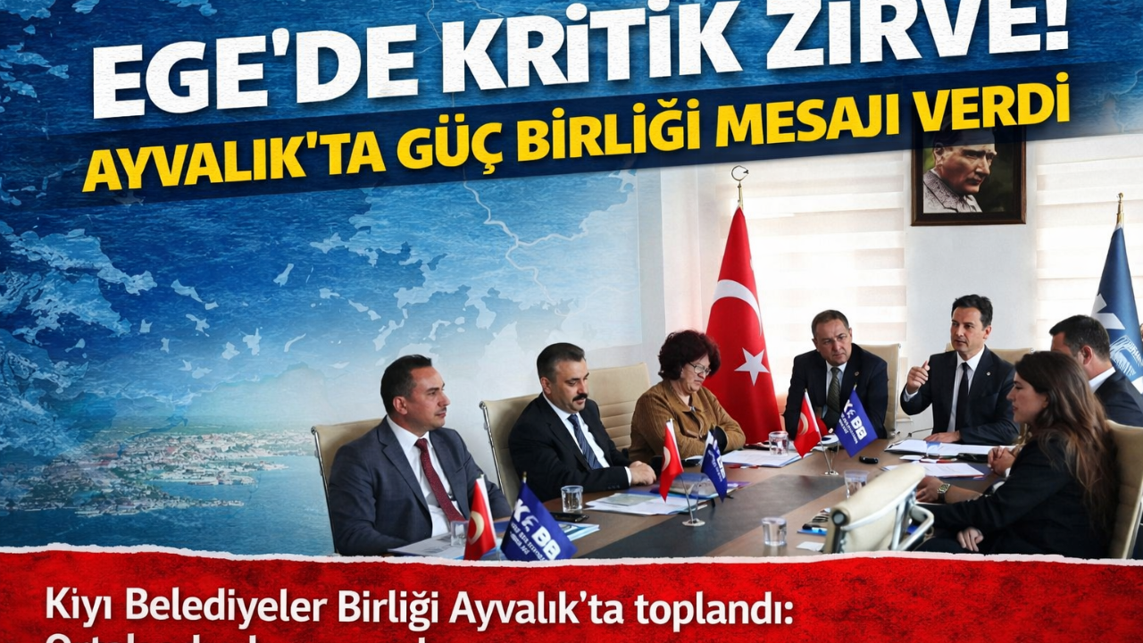 Ayvalık’ta dikkat çeken zirve! Kimler katıldı?