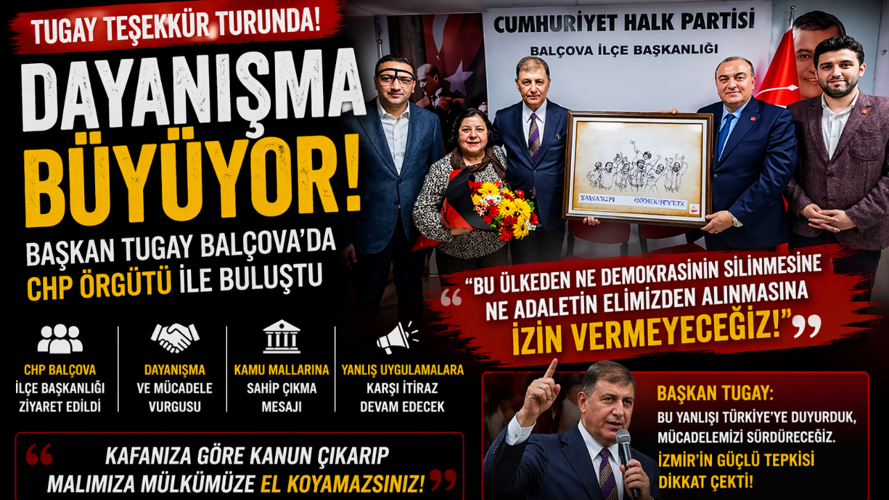 Balçova’da dikkat çeken ziyaret ve mesajlar