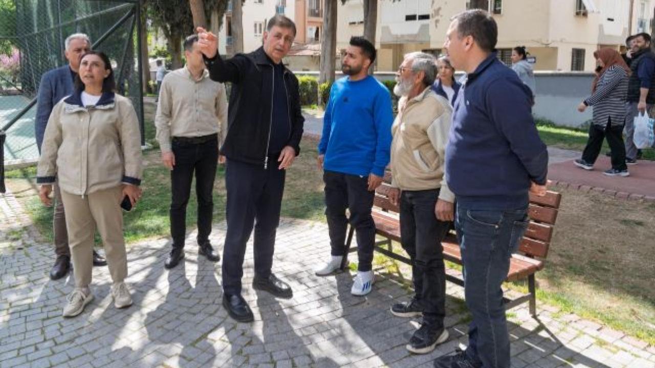 Başkan Tugay Parkta Vatandaşla Buluştu