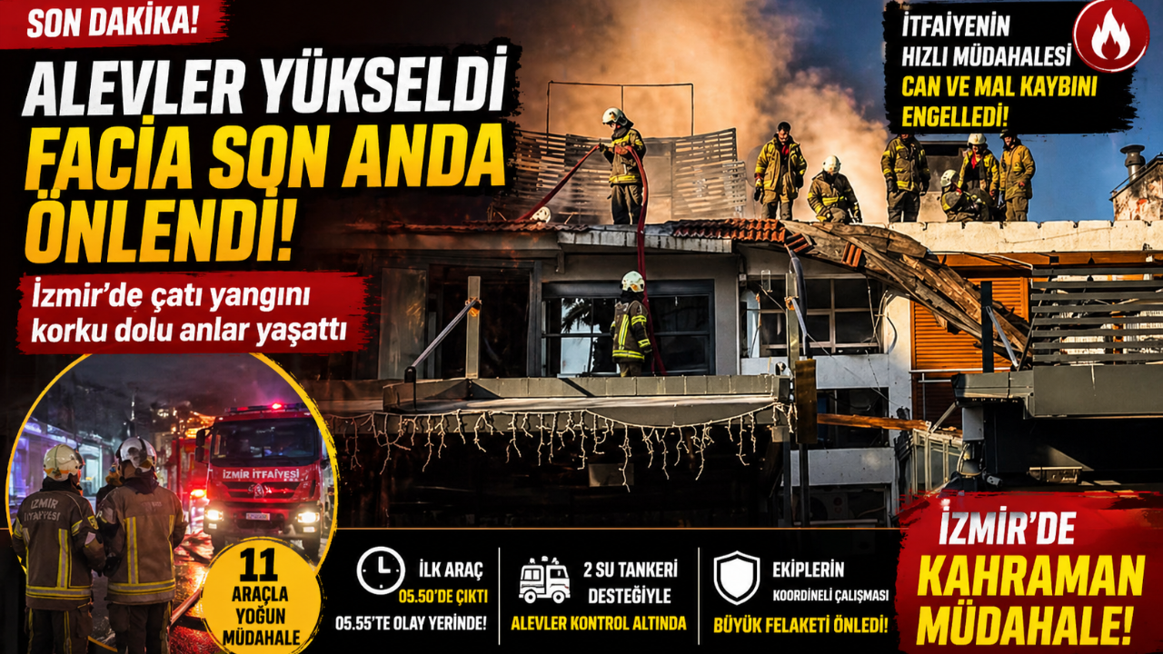 Bostanlı’da Alevler Yükseldi