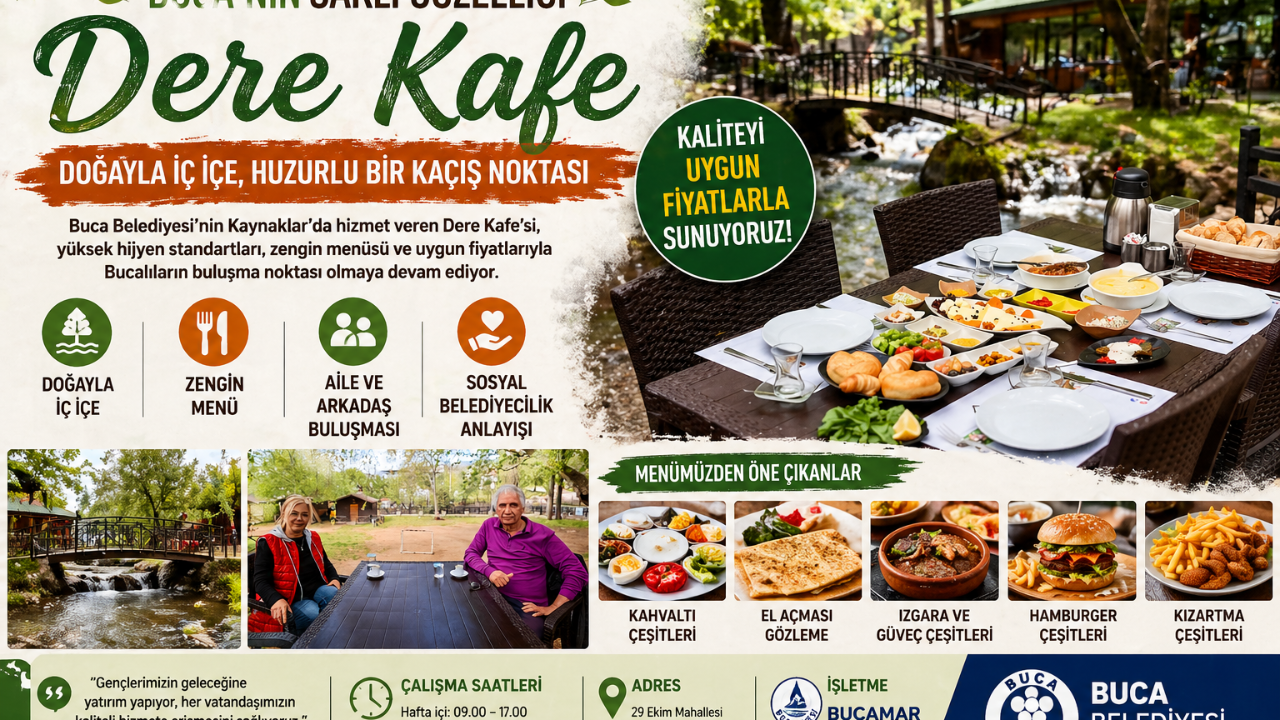 Buca’da doğayla iç içe kaçış noktası