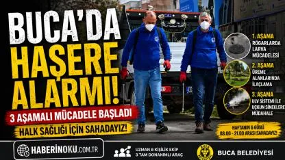 Buca’da haşerelere karşı 3 aşamalı savaş başladı!
