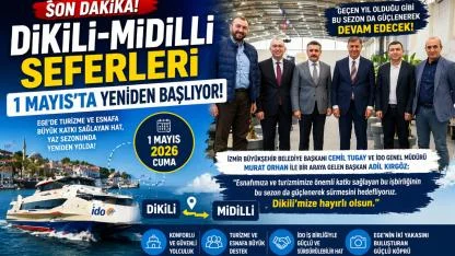 Dikili–Midilli Seferleri 1 Mayıs’ta Start Alıyor