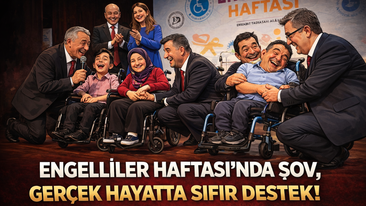 ENGELLİLER HAFTASI’NDA ŞOV, GERÇEK HAYATTA SIFIR DESTEK!