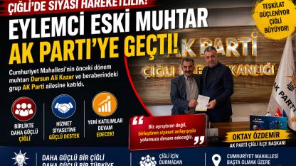 Eski Muhtar AK Parti’ye Katıldı