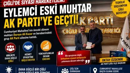 Eski Muhtar AK Parti’ye Katıldı