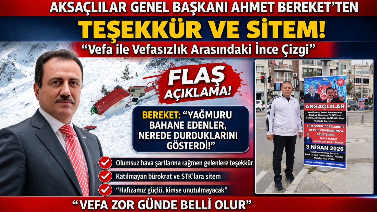 “Gerçek vefa yağmurda belli oldu”