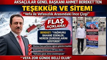 “Gerçek vefa yağmurda belli oldu”