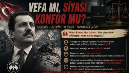 “Gerçeklik, Yazıcıoğlu dosyasıyla ölçülecek”