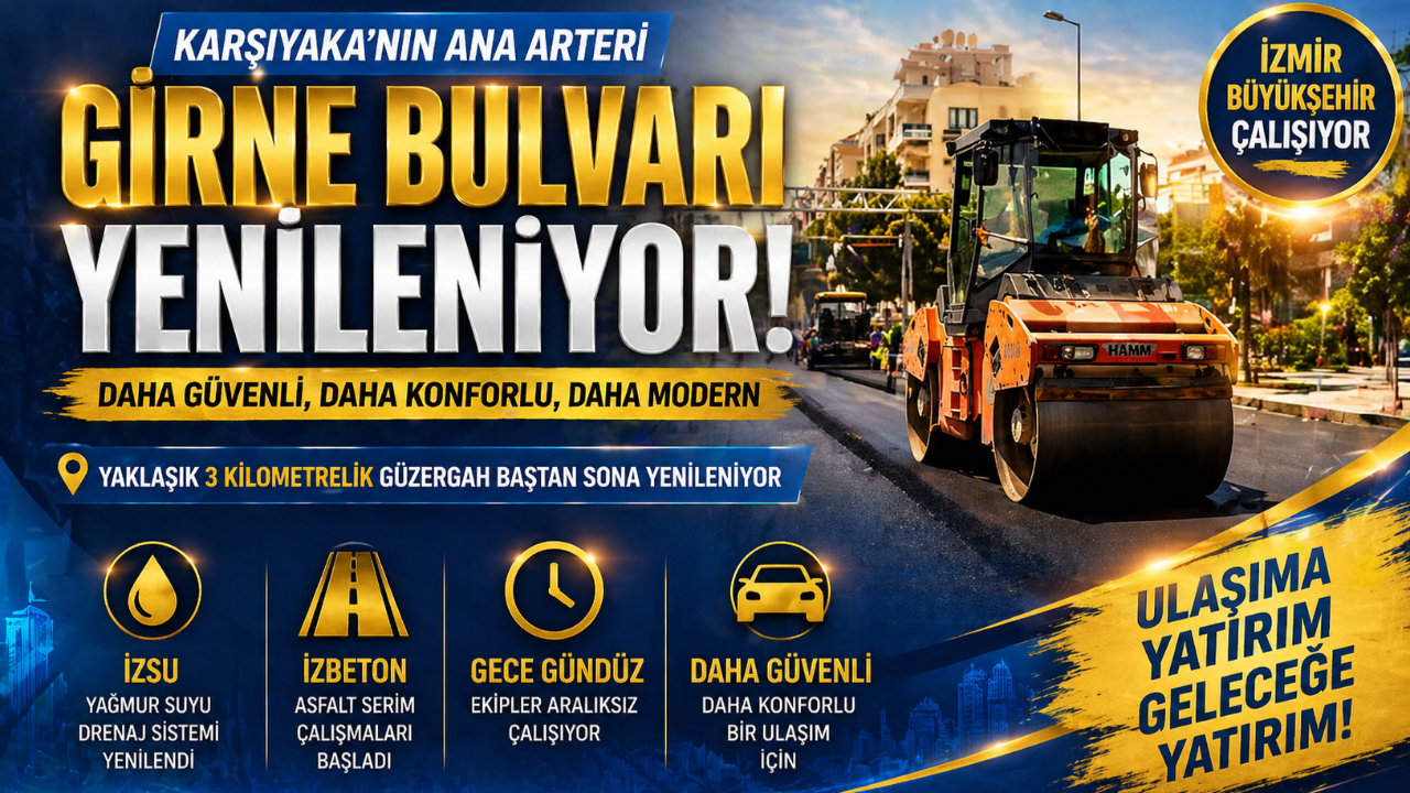 Girne Bulvarı Baştan Sona Yenileniyor