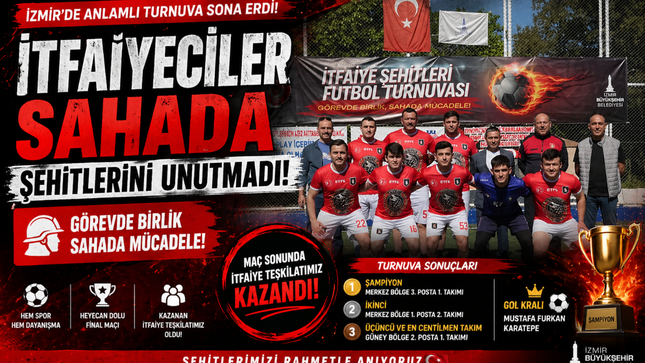 İtfaiyeciler Sahada Şehitlerini Unutmadı!