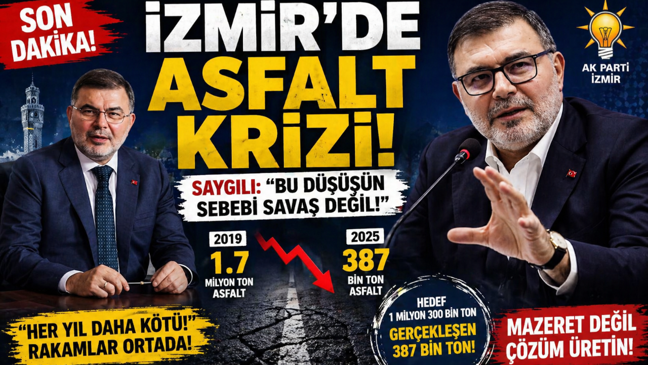 İzmir’de Asfalt Tartışması Büyüyor!
