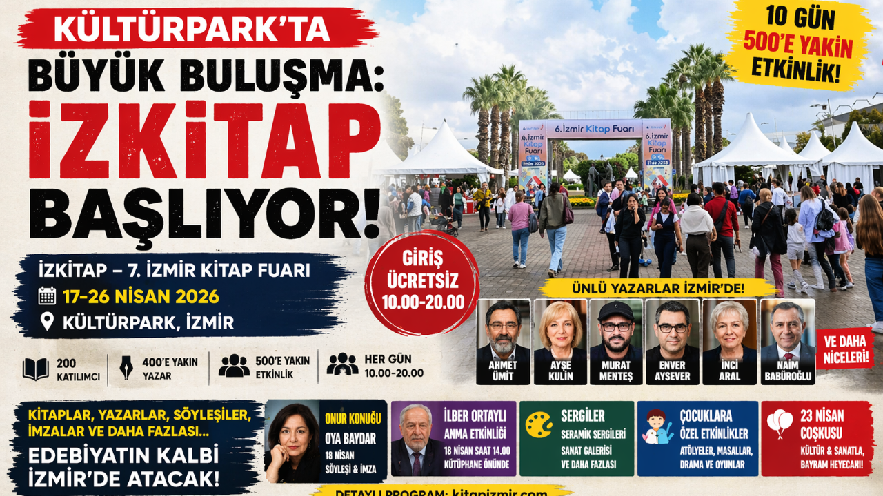 İzmir’de edebiyat şöleni başlıyor