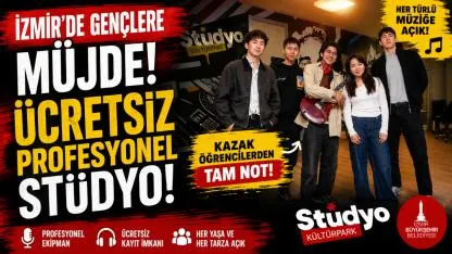 Kazak öğrenciler stüdyoya hayran kaldı