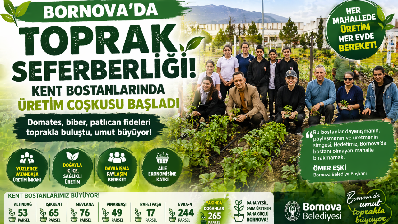 Kent bostanlarında büyük hareket: