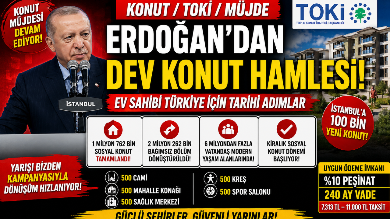 Kiralık Sosyal Konut Dönemi Resmen Başlıyor