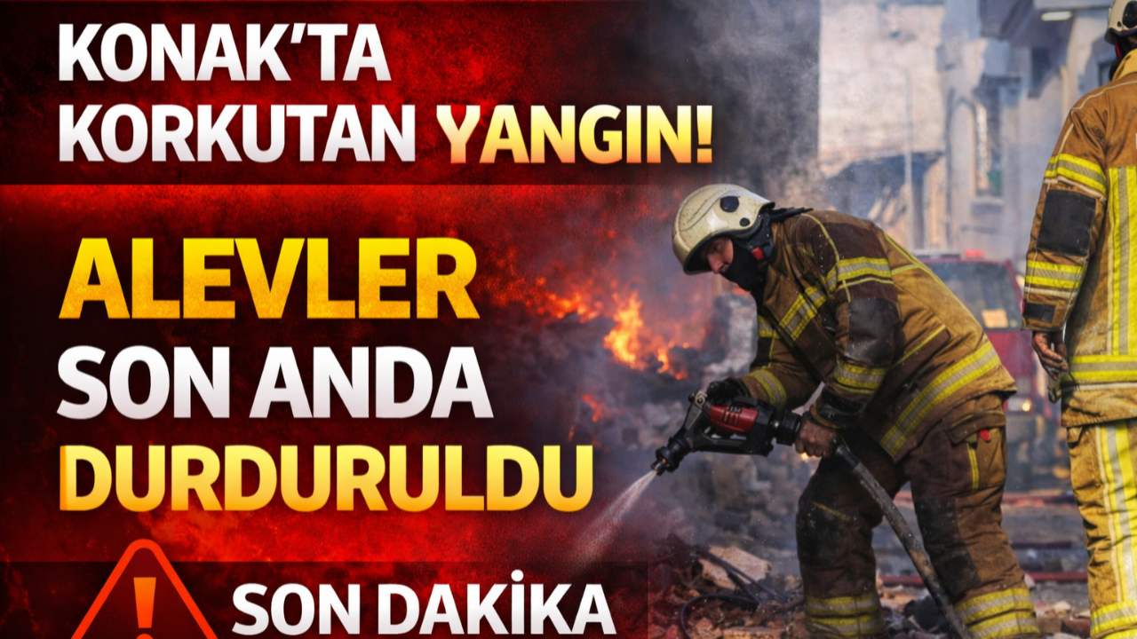 Konak’ta Korkutan Yangın!
