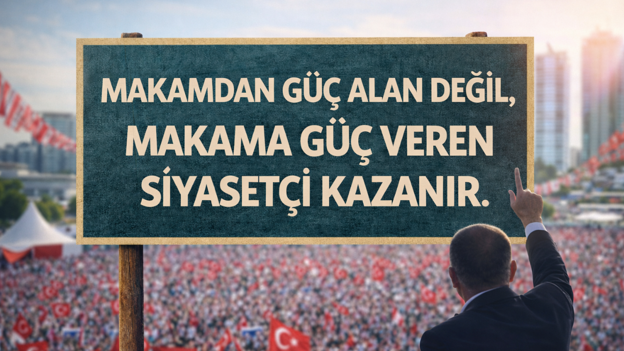 Makamdan Güç Alan Değil, Makama Güç Veren Siyasetci Kazanır