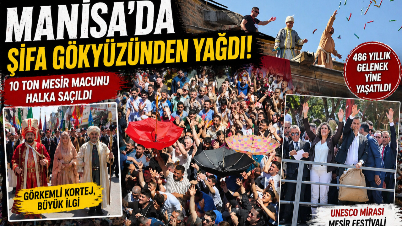 Manisa’da gökyüzünden şifa yağdı!