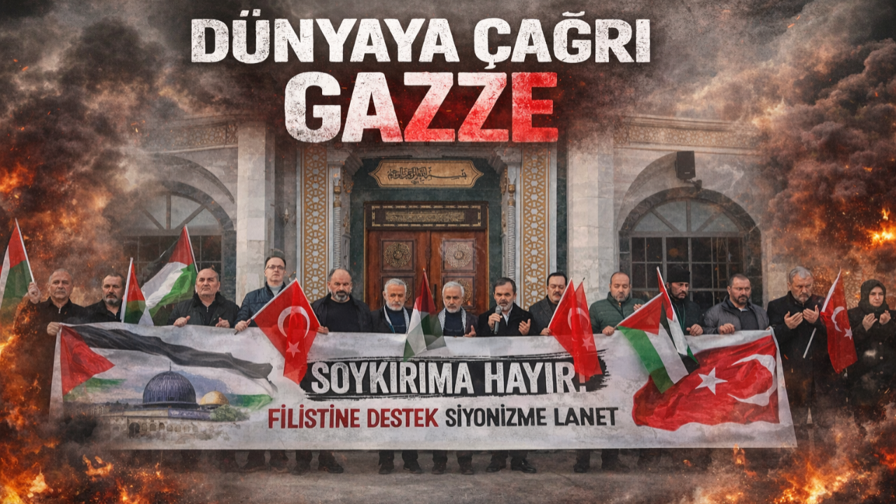 Manisa’dan dünyaya çağrı: “Gazze için harekete geçin!”