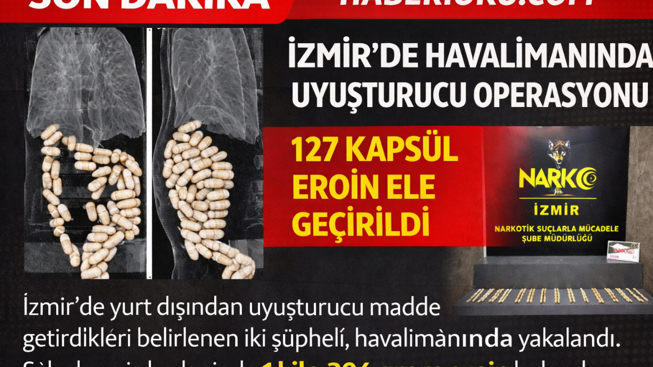 Midelerinde Eroinle Yakalandılar