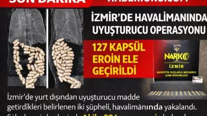 Midelerinde Eroinle Yakalandılar