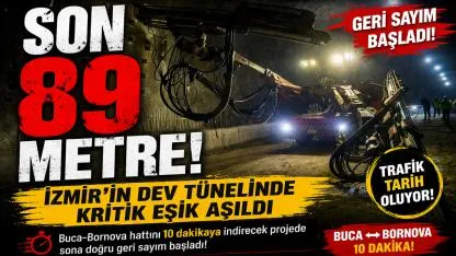 Onat Tüneli’nde Sona Doğru Geri Sayım Başladı