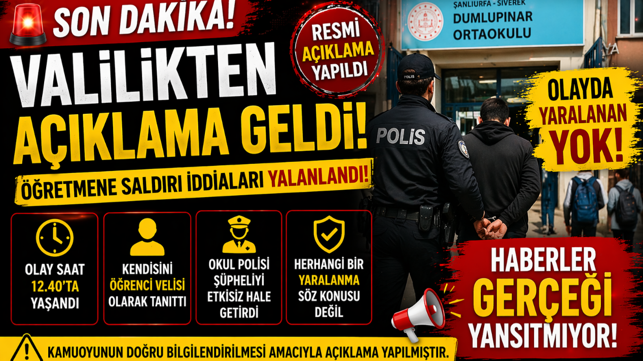 Siverek’teki olayda gerçek ortaya çıktı