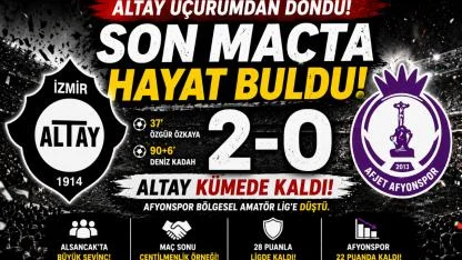 Son Maçta Mucize: Altay Düşmedi