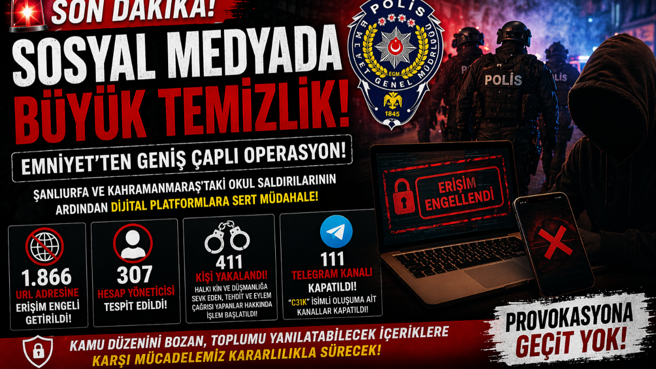 Sosyal medyada büyük temizlik