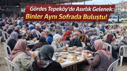 Tepeköy’de Asırlık Sofra Kuruldu