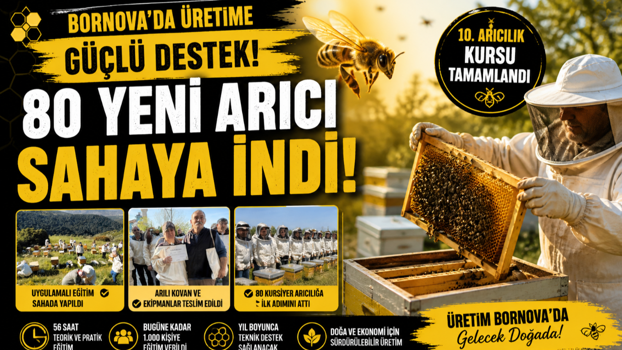 80 Yeni Arıcı Sahaya İndi