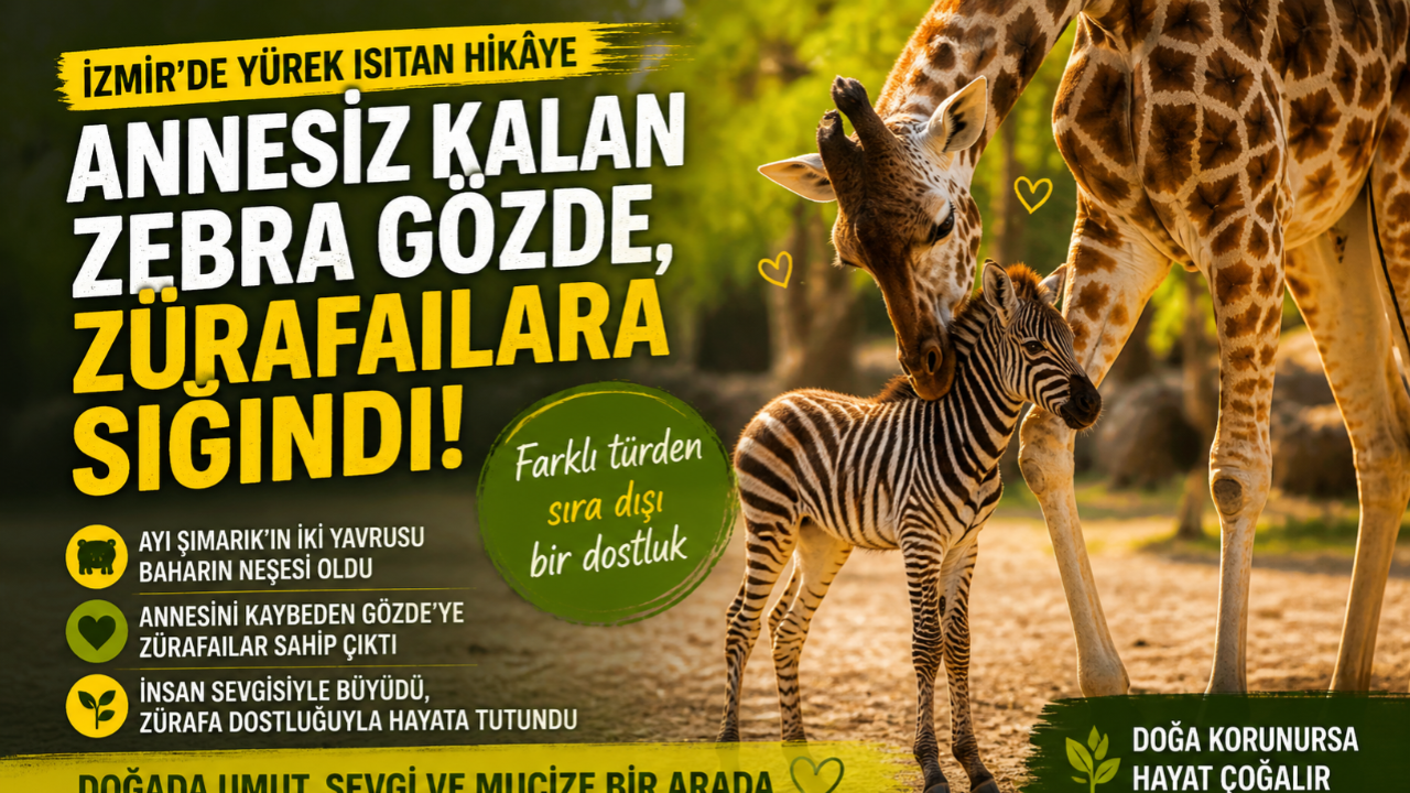 Annesiz Kalan Zebra, Zürafalara Sığındı!