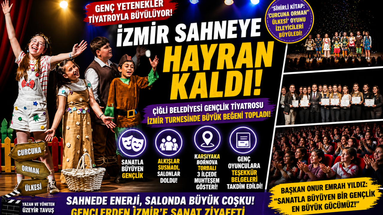 Çiğli’nin Gençleri Tiyatroya Damga Vurdu