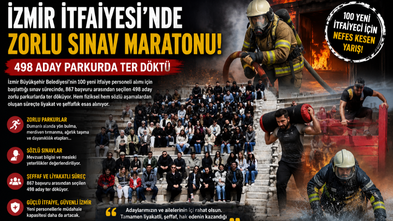 İzmir İtfaiyesi’nde Nefes Kesen Sınav