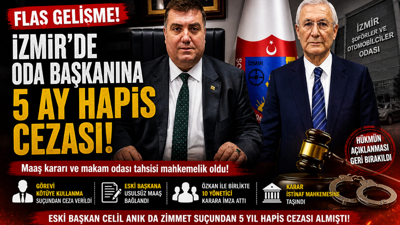 İzmir’de Oda Başkanına Şok Ceza!