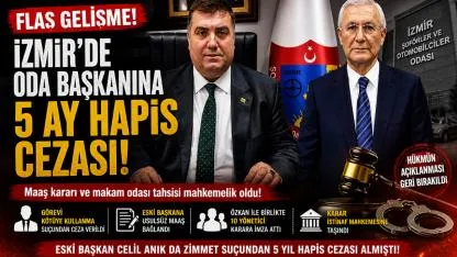 İzmir’de Oda Başkanına Şok Ceza!
