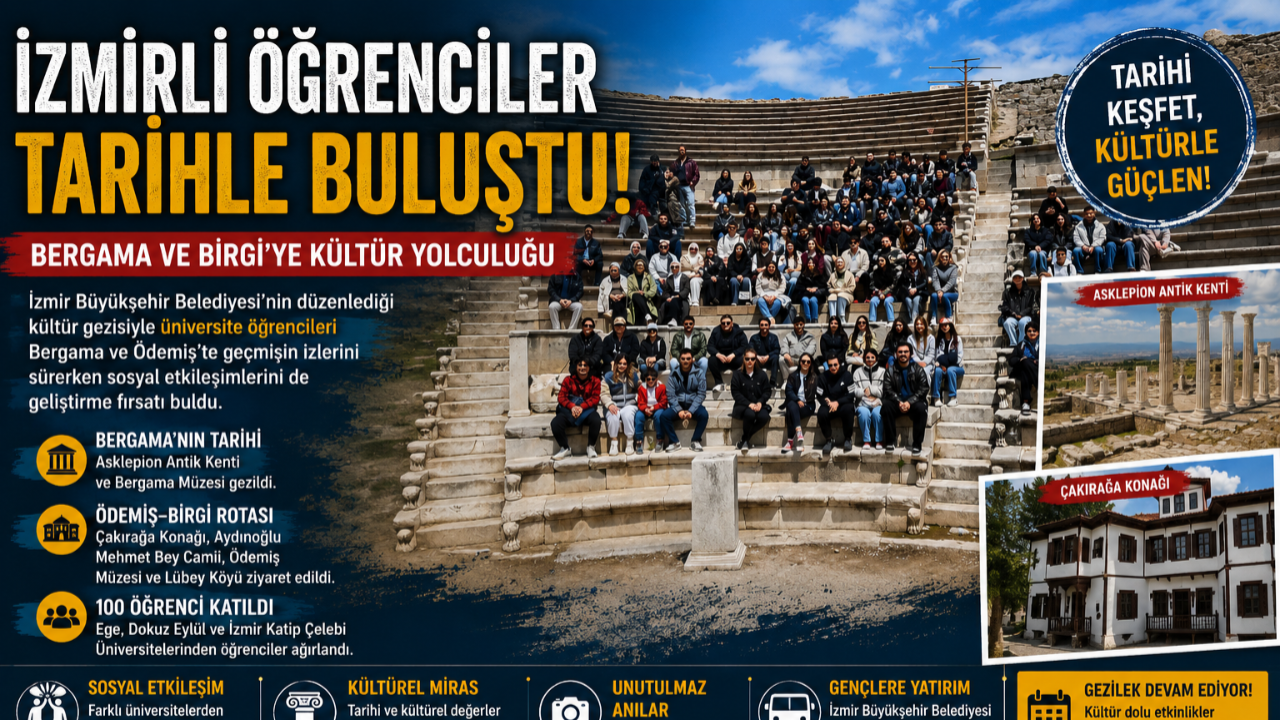 İzmirli Üniversiteliler Tarihle Buluştu