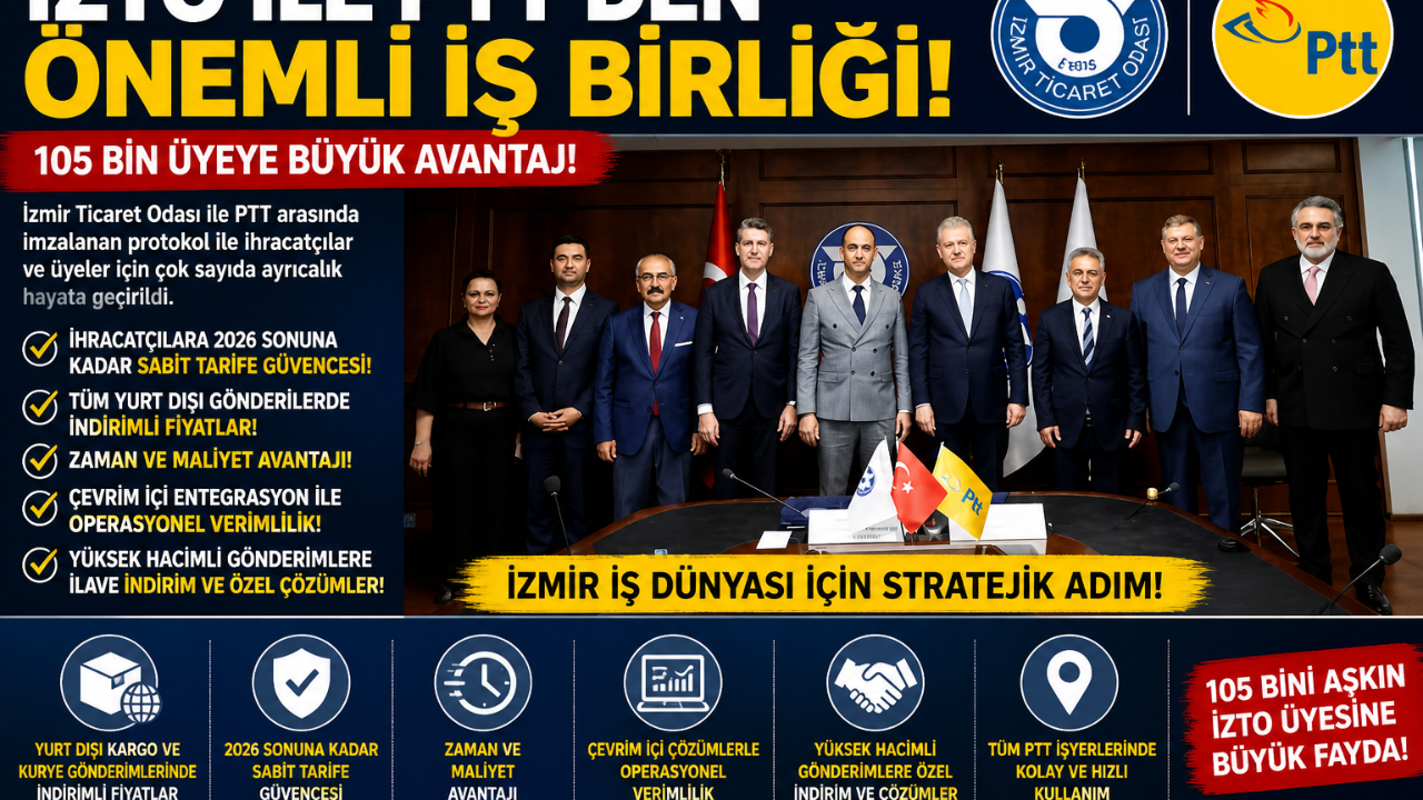 İZTO ile PTT’den Tarihi Anlaşma