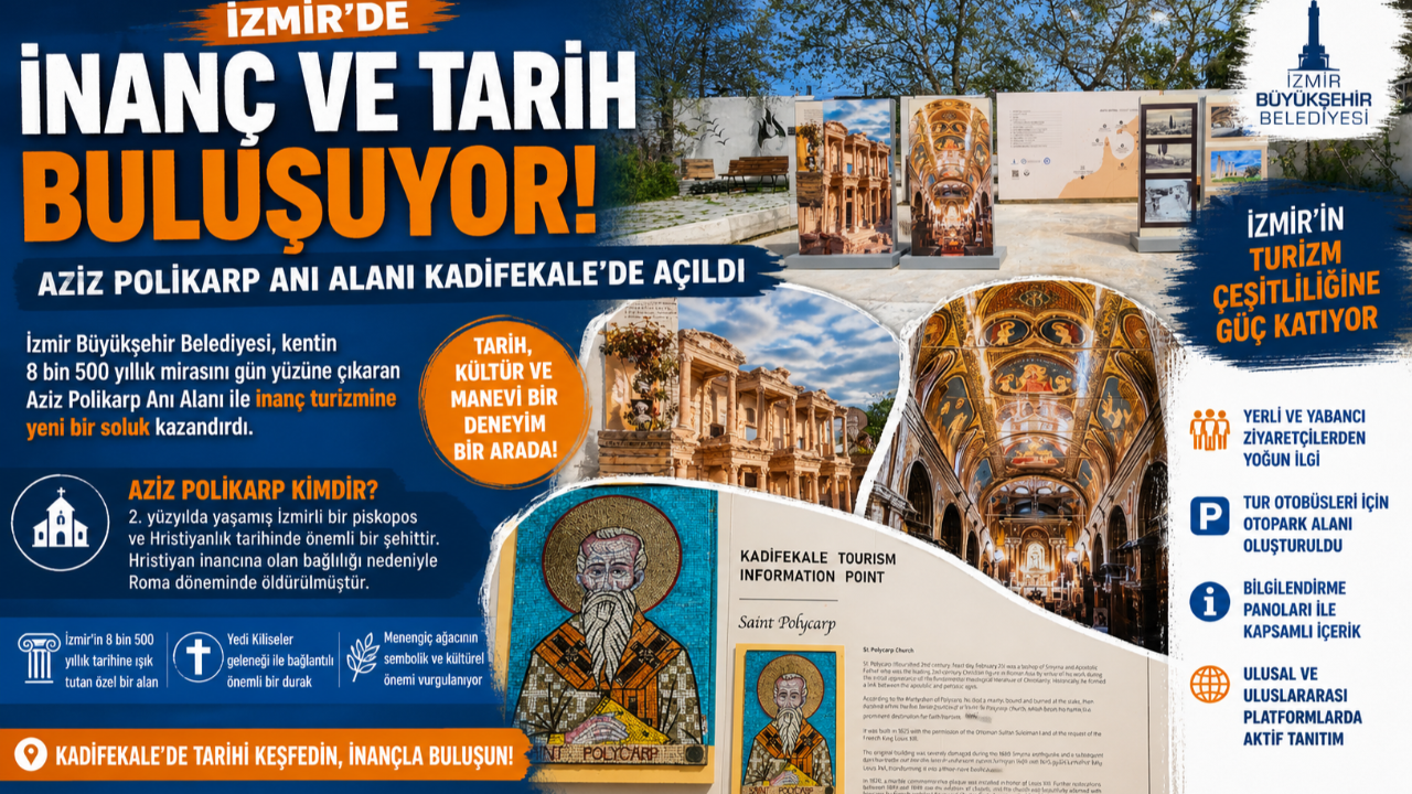 Kadifekale’de Aziz Polikarp Alanı Açıldı!