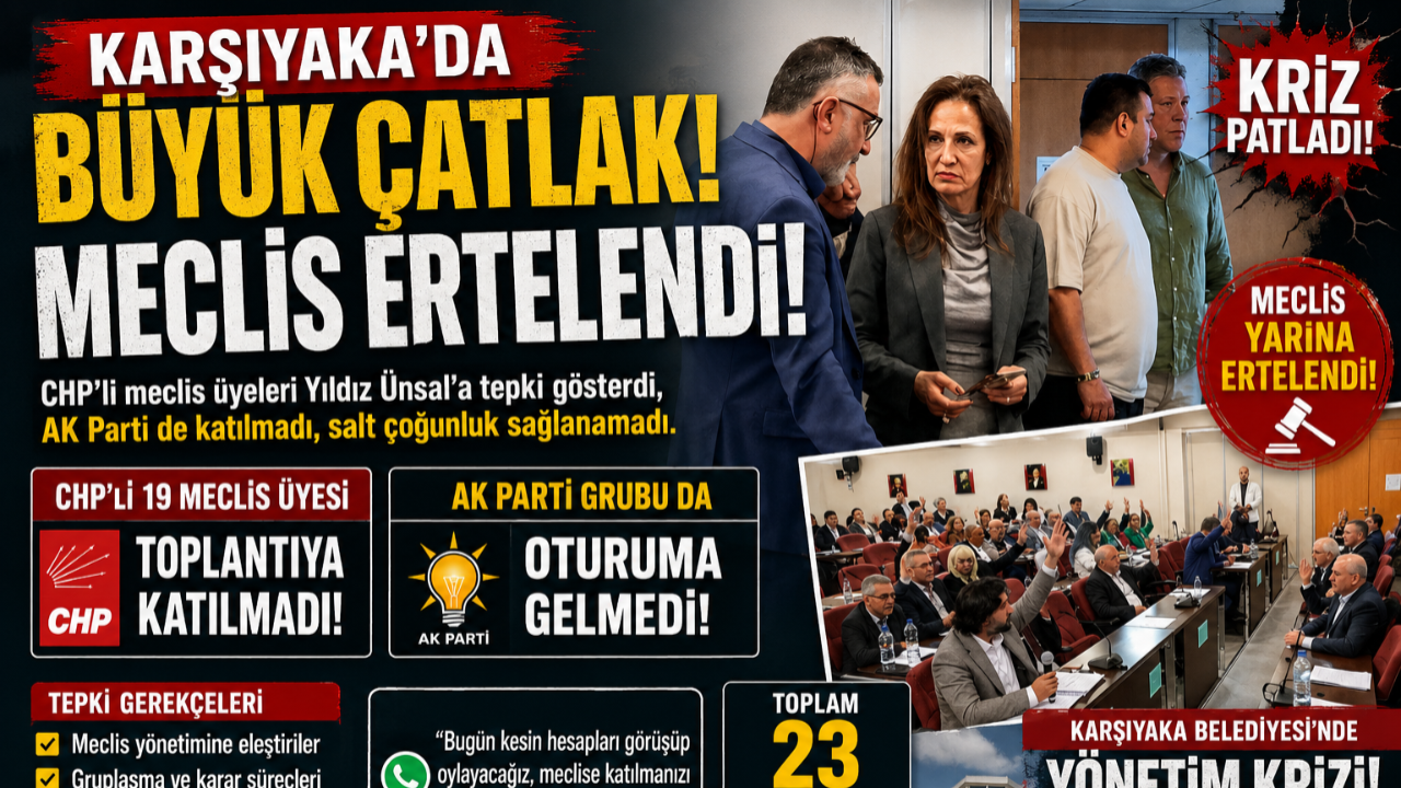 Karşıyaka CHP’de Deprem! Meclis Boykotu Belediyeyi Kilitledi