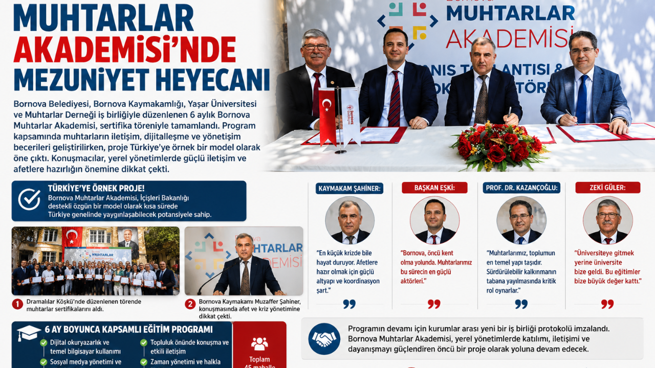 Muhtarlar Akademisi Türkiye’ye Örnek Oldu