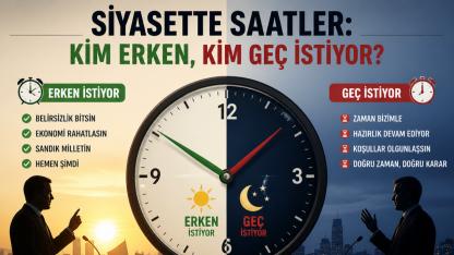 Siyasette saatler: Kim erken, kim geç istiyor?