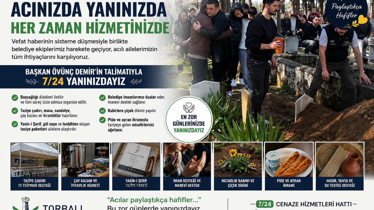 Torbalı Belediyesi’nden Türkiye’ye örnek hizmet!