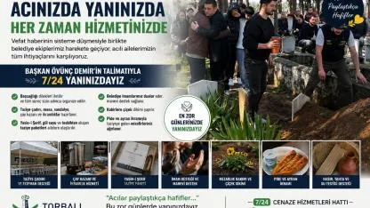 Torbalı Belediyesi’nden Türkiye’ye örnek hizmet!