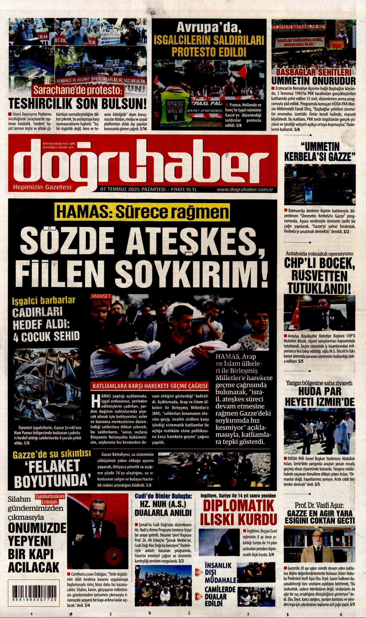 DOĞRU HABER Gazete Manşeti