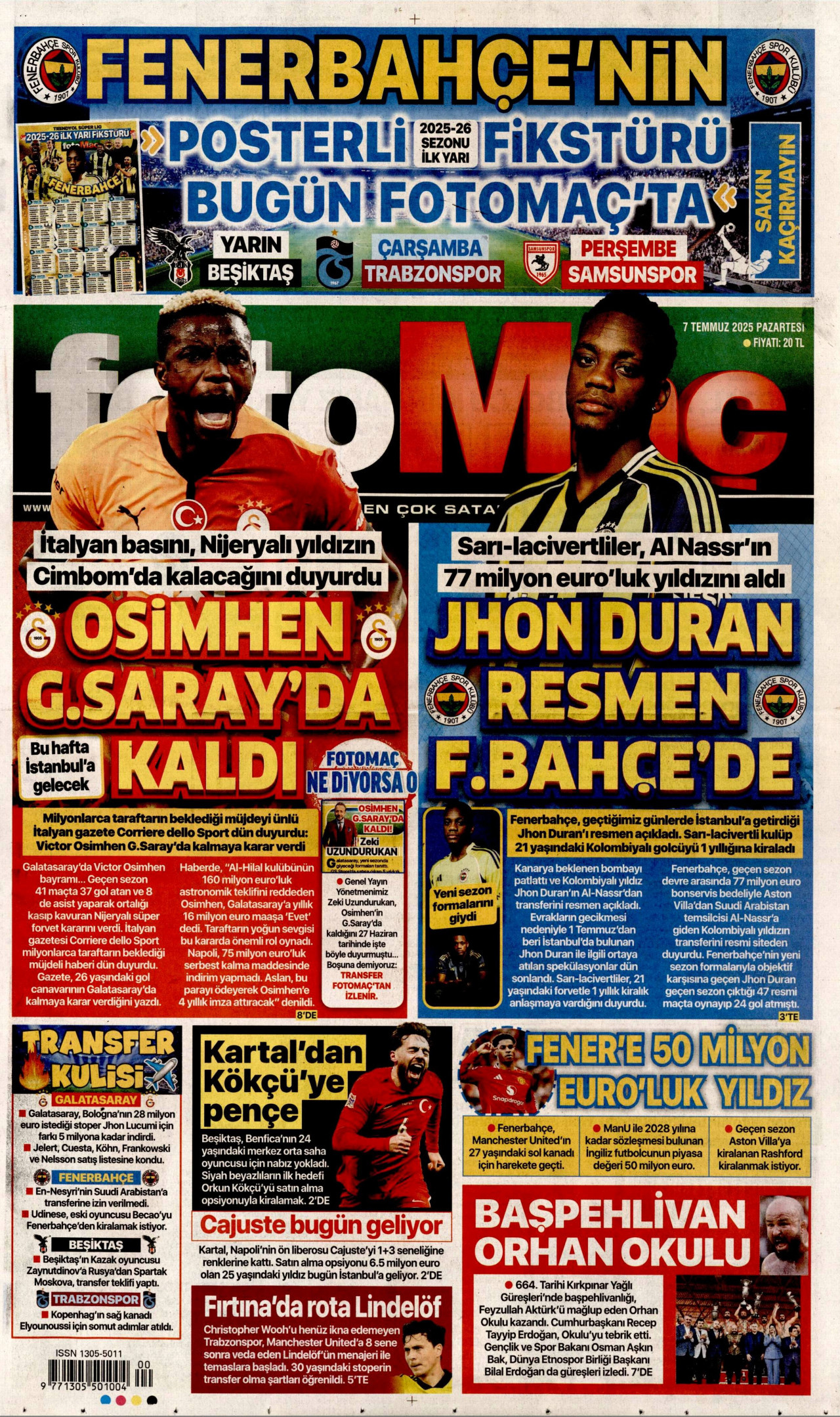 FOTOMAÇ Gazete Manşeti