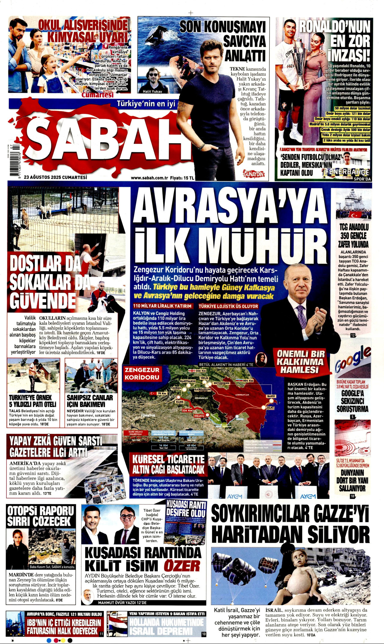 SABAH Gazete Manşeti