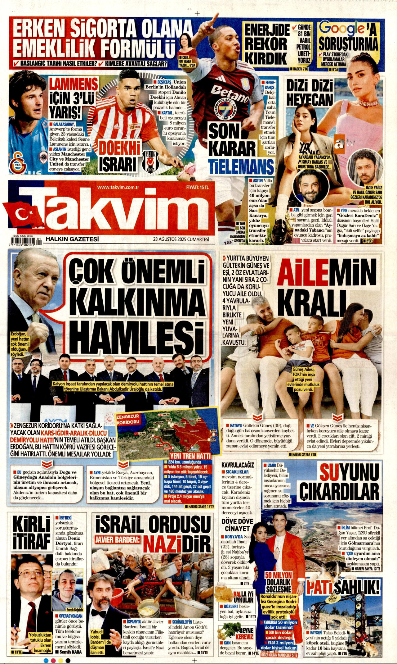 TAKVİM Gazete Manşeti